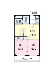 MITAKAマンション笠木の間取り画像
