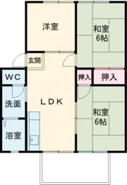 ウィンディアちぐさ B棟の間取り画像