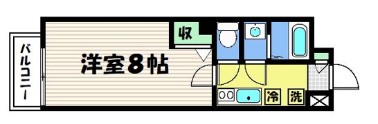 フラッティ千本今出川の間取り画像