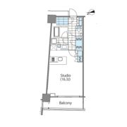 コンフォリア新宿イーストサイドタワーの間取り画像