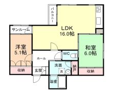 シティサンモリスの間取り画像