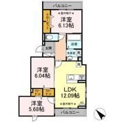 La Maison du bonheur (ﾒｿﾞﾝ ﾄﾞｩ ﾎﾞﾇｰﾙ)の間取り画像