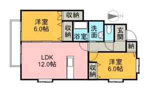 フォブールすみのの間取り画像