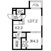 Grand Cercle 山鼻(グランセルクル)の間取り画像
