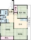 ビレッジハウス吉田宮小路1号棟の間取り画像
