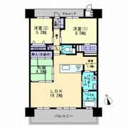 アルファパーク栗林駅南の間取り画像