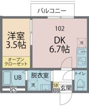 カインドネス千葉公園の間取り画像