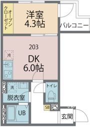 カインドネス千葉公園の間取り画像