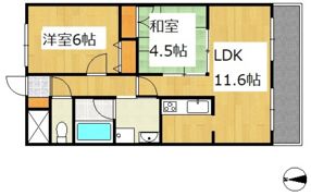 ルネス倉敷の間取り画像