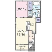 クレアールⅡ Aの間取り画像