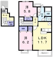 レジデンス ファミリア Dの間取り画像