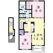 ベルグランデ宮前Aの間取り画像