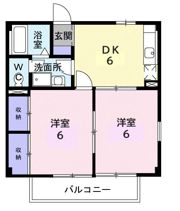 ニューハイツ柿沢の間取り画像