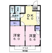 フラット長松Bの間取り画像