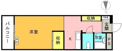 湯山コーポラスの間取り画像