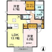 PARK HILLS MIYAKO Eの間取り画像