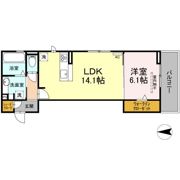 リヴェール東中島の間取り画像