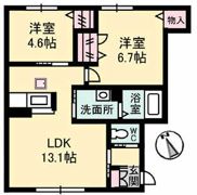 ヴァン・パサージュ A棟の間取り画像