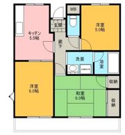 ベルメゾン上松の間取り画像
