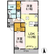 ManoirBlancⅡの間取り画像
