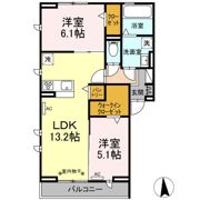 ManoirBlancⅡの間取り画像