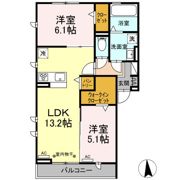 ManoirBlancⅡの間取り画像