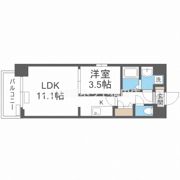 プレサンス堺筋本町エグゼブランの間取り画像