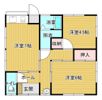 立石貸家 手前の間取り画像