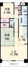 日光ハイツ加古川壱番館の間取り画像