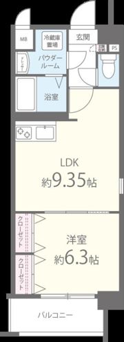 ムーンリバー久留米東町の間取り画像
