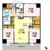 セントラルコートUの間取り画像