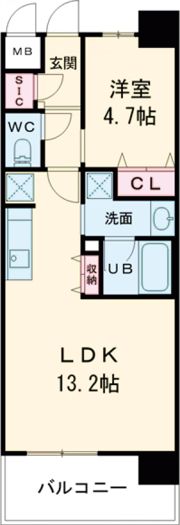 スプランティッド中百舌鳥の間取り画像