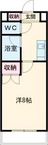 レージュ城西の間取り画像