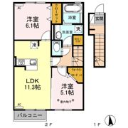 コートヤードFの間取り画像