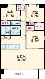 LIBTH原水の間取り画像