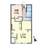ビレッジ紫陽花 Aの間取り画像