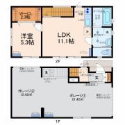 松村ガレージハウスの間取り画像