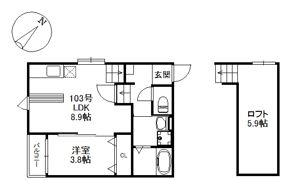 ウイング博多の間取り画像