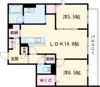 シャーメゾンステージ時津町の間取り画像