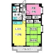 エクセレント下山門Ⅲの間取り画像