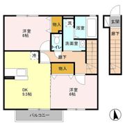 クローバーヒル城南 Aの間取り画像