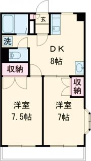 サンシャインコート東合川の間取り画像
