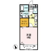 ルビー Dの間取り画像