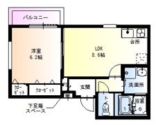 フジパレス和歌山駅南Ⅲ番館の間取り画像