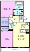 セレーノ栗東A棟の間取り画像