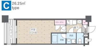 HF烏丸鞍馬口レジデンスの間取り画像
