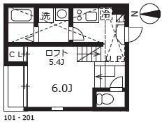 ハーモニーテラス志賀町Ⅴの間取り画像