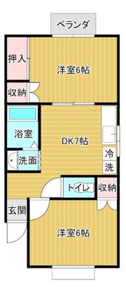 ハイツオークラの間取り画像