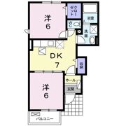 アンダンテ イースト Aの間取り画像
