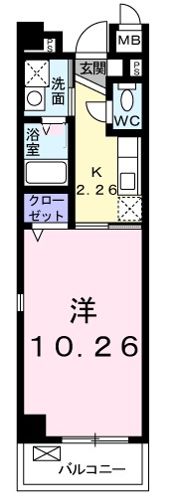グランシエル フルエ ワンの間取り画像